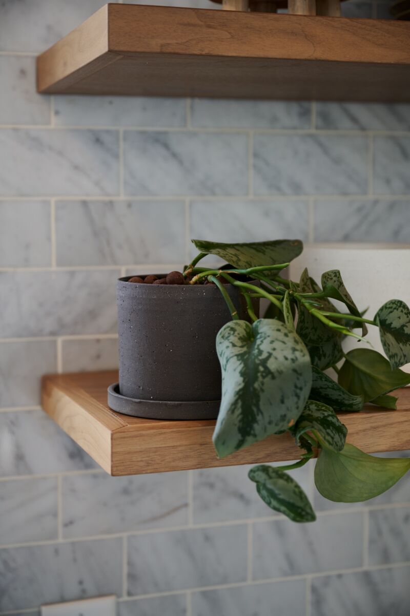 Slate Planter - Pot with Watering Saucer - Fits 4