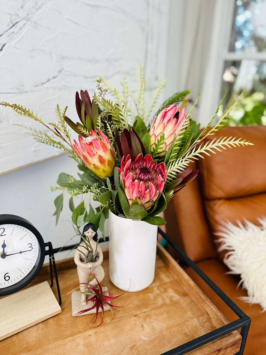 Pink Ice Protea Bouquet - Fresh Cut Protea Flower Arrangement