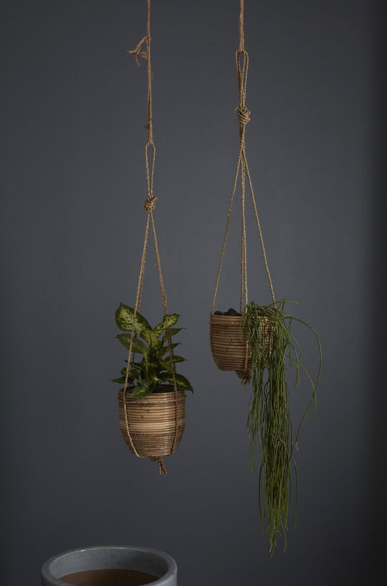 Phuket Planter - Rattan Hanging Planter