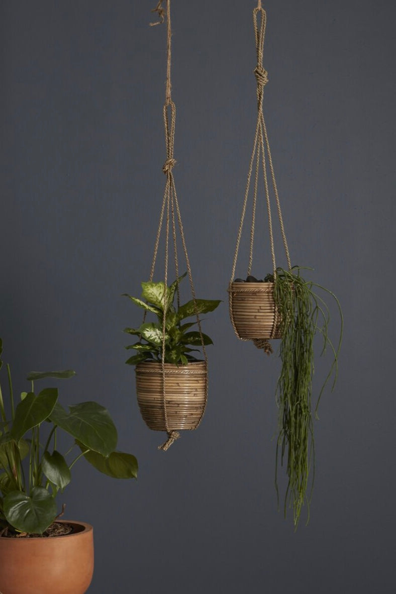 Phuket Planter - Rattan Hanging Planter