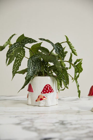 Mushroom Planter - Cottagecore Decor - Fits up to 5