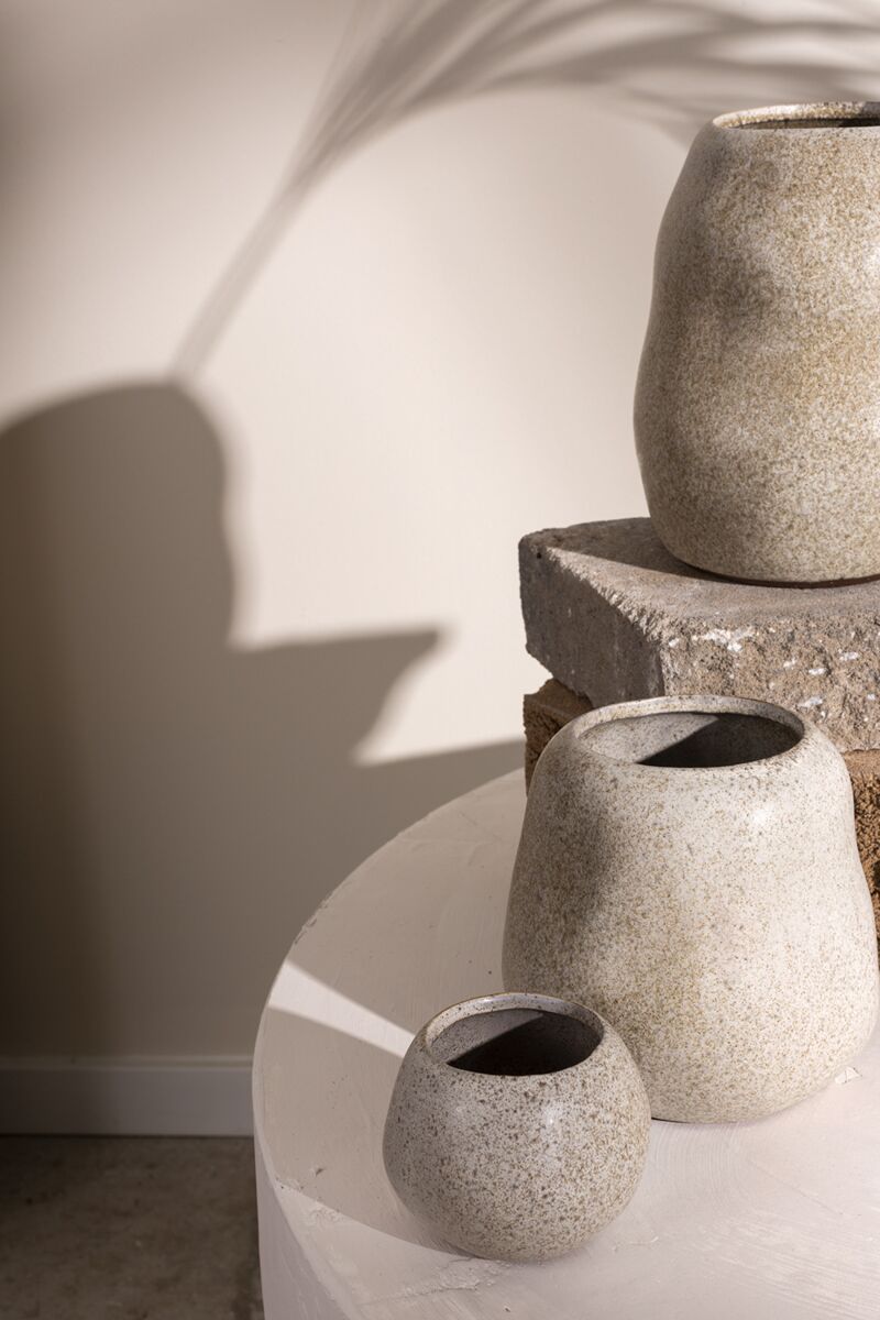 Maeve Speckled Stoneware Planter