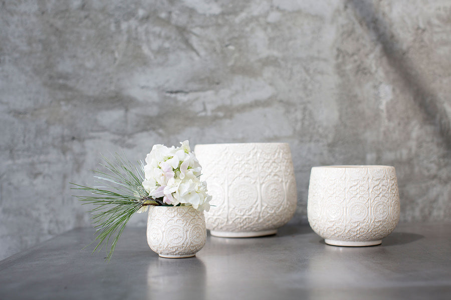 Lacework Ceramic Planter - 6