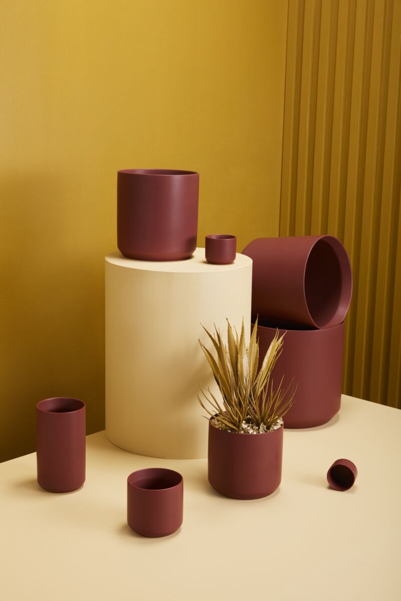 Modern Matte Pot in Sienna - Fits 4