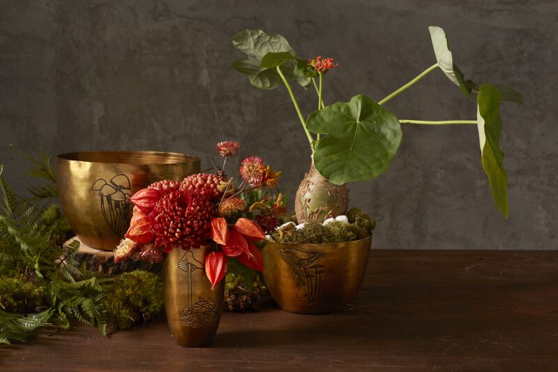 Portabella Bronze Mushroom Planter
