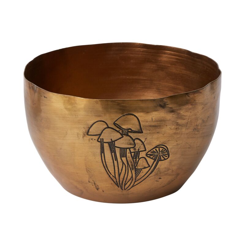 Portabella Bronze Mushroom Planter
