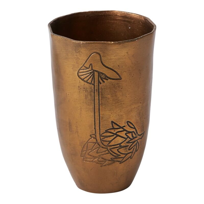 Portabella Bronze Mushroom Planter