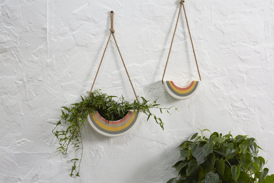 rainbow hanging planter Rainbow Hanging Planter Large