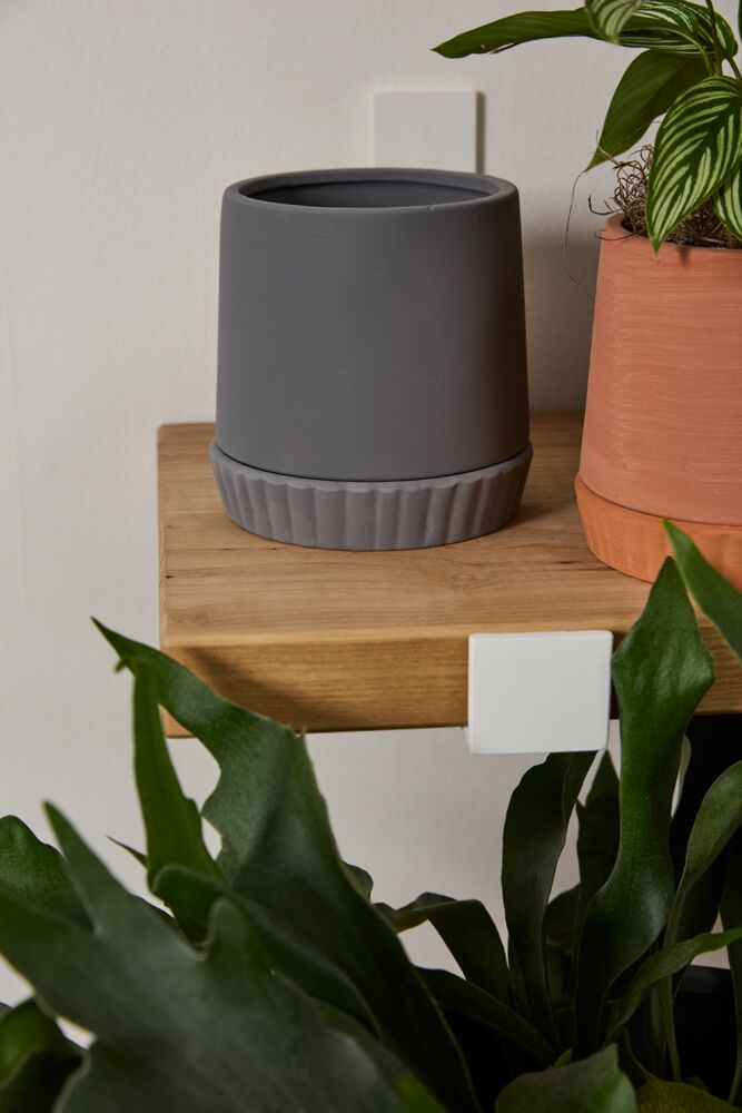 Slate Planter - Pot with Watering Saucer - Fits 4