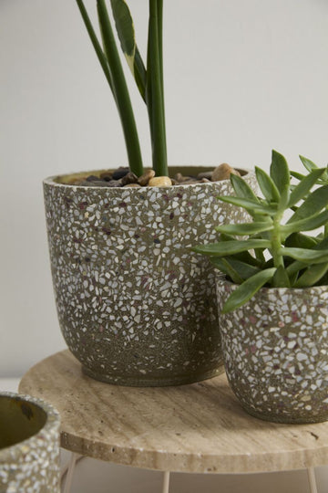 Speckled Terrazzo Planter