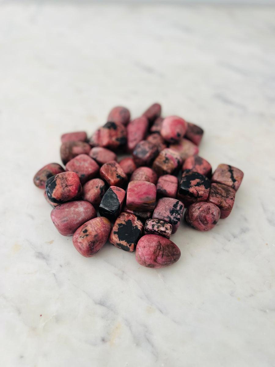 Tumbled Rhodonite