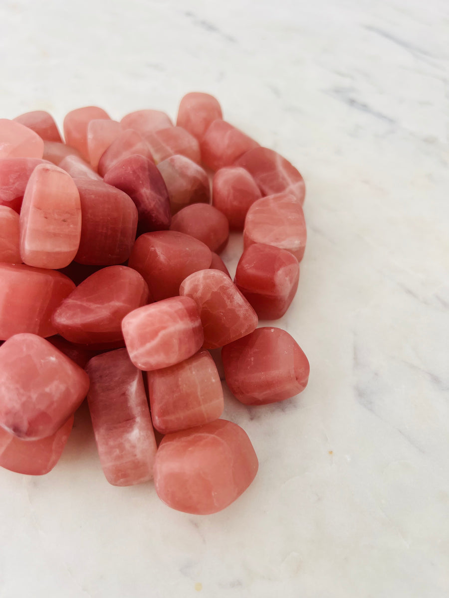 Tumbled Rose Calcite