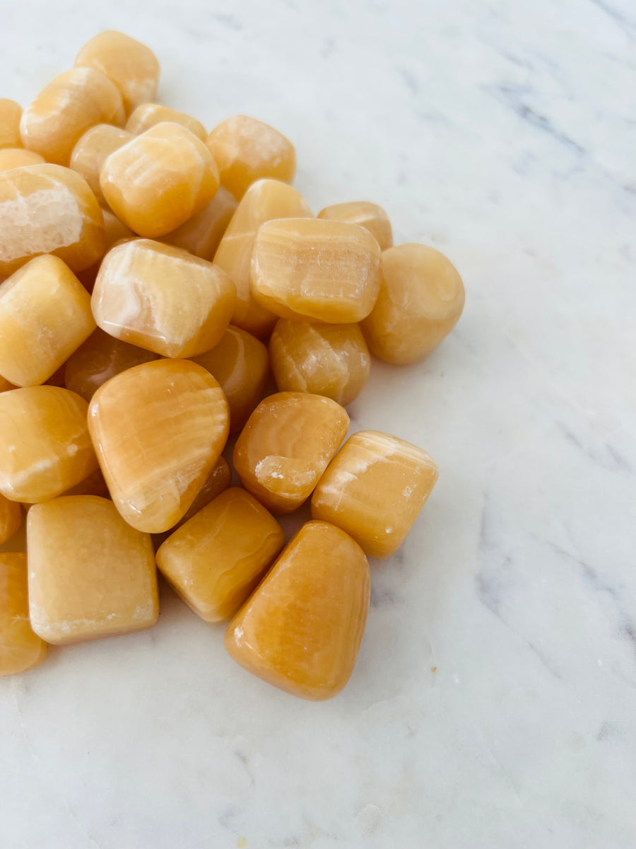 Tumbled Orange Calcite