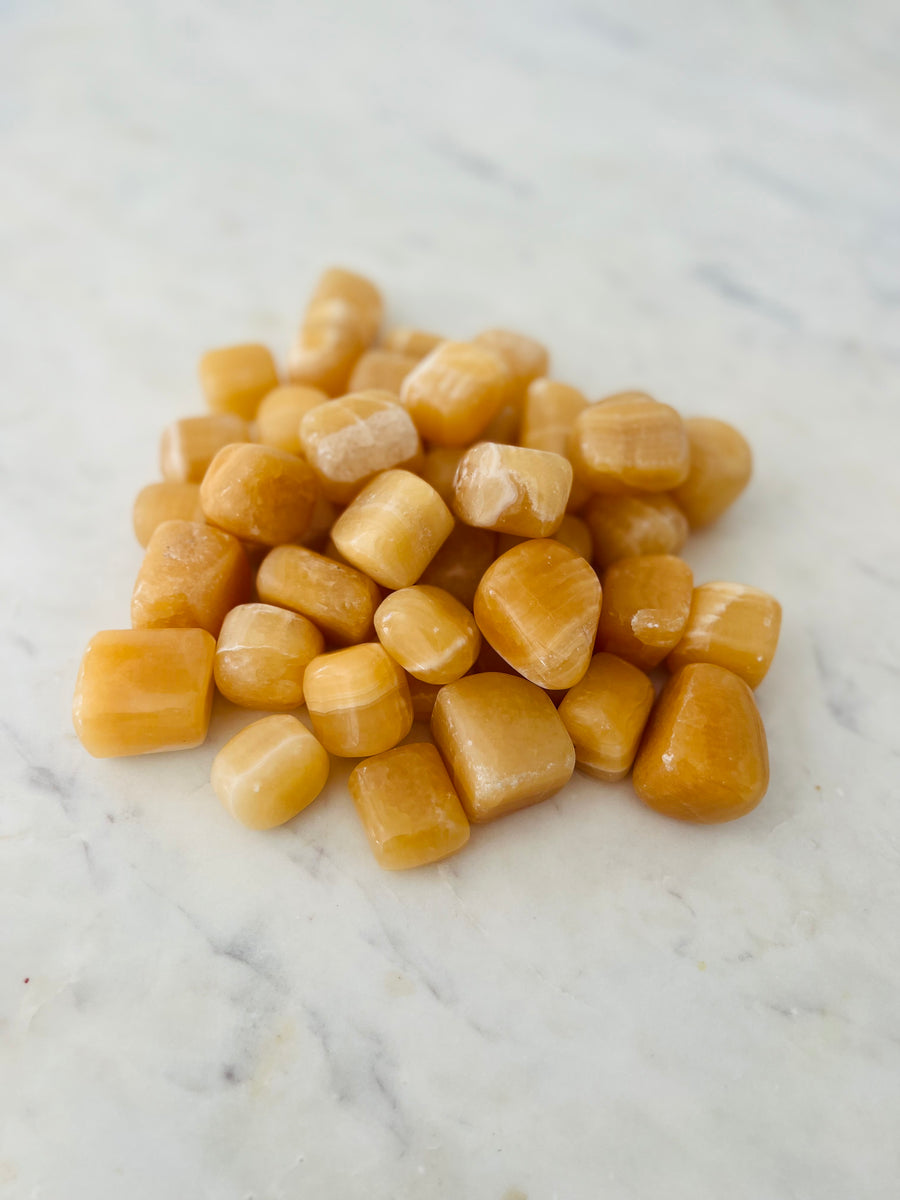 Tumbled Orange Calcite