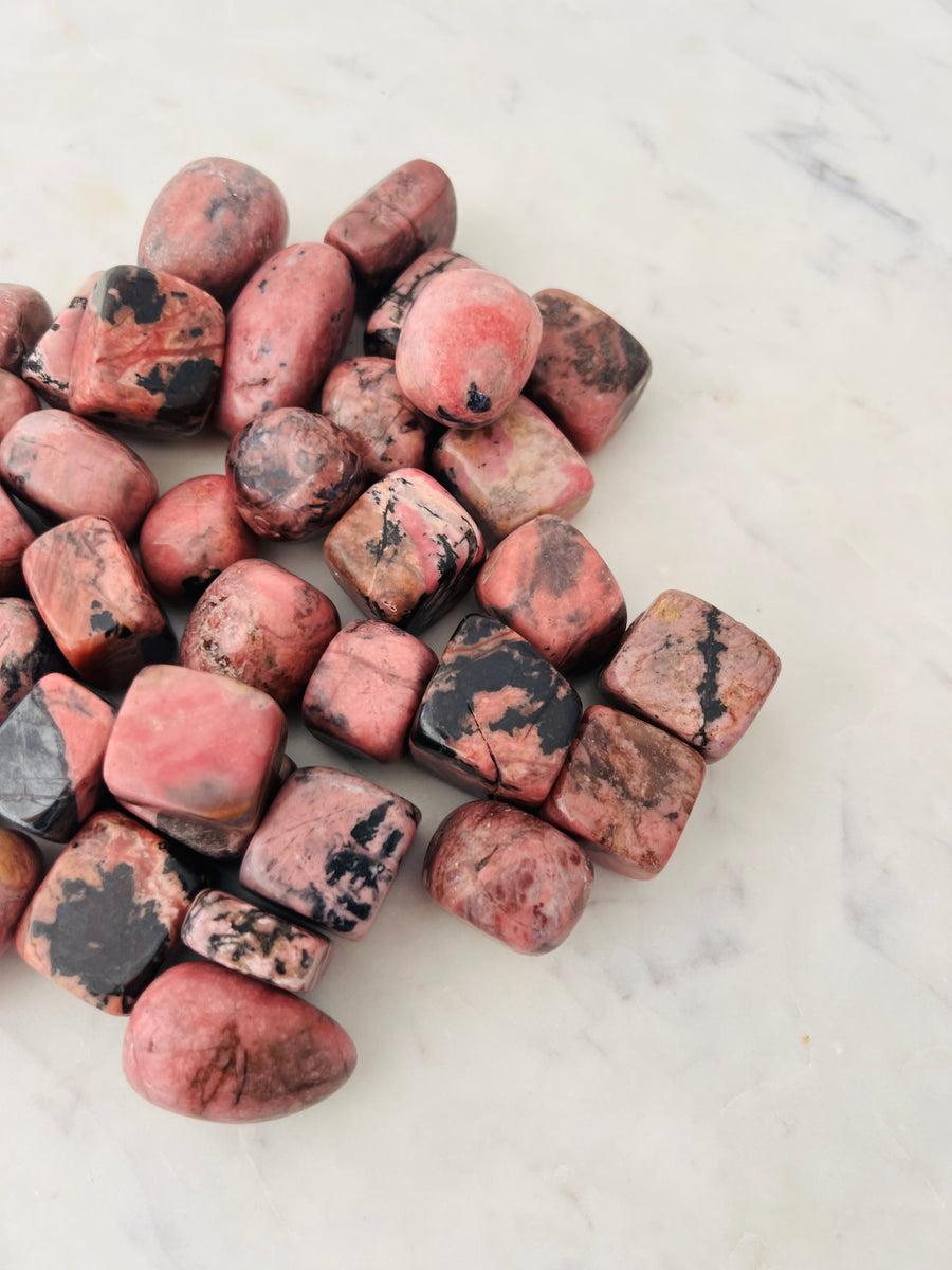Tumbled Rhodonite