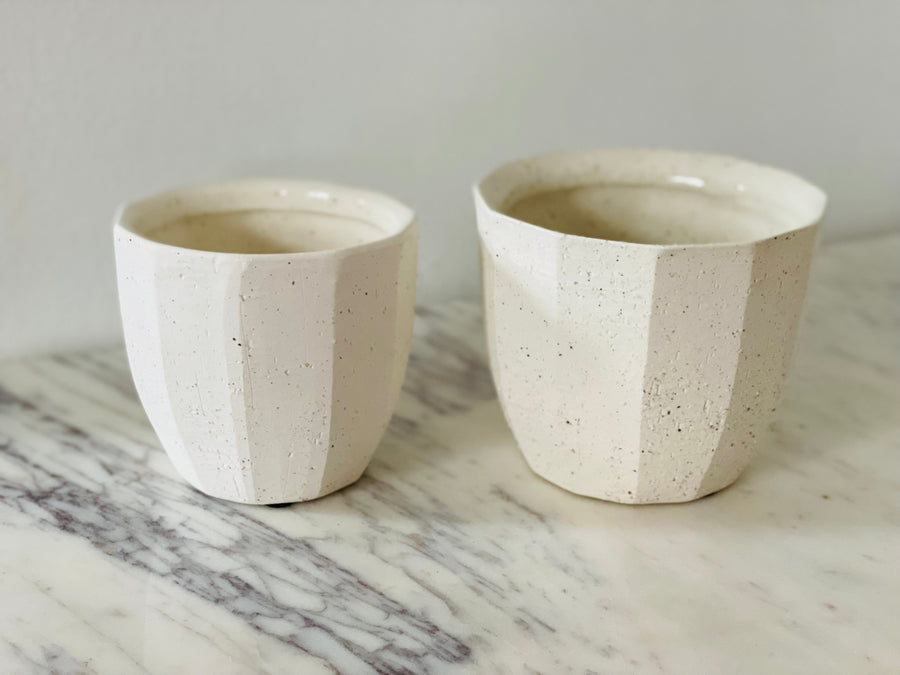 Geometric Stone Pot - 4