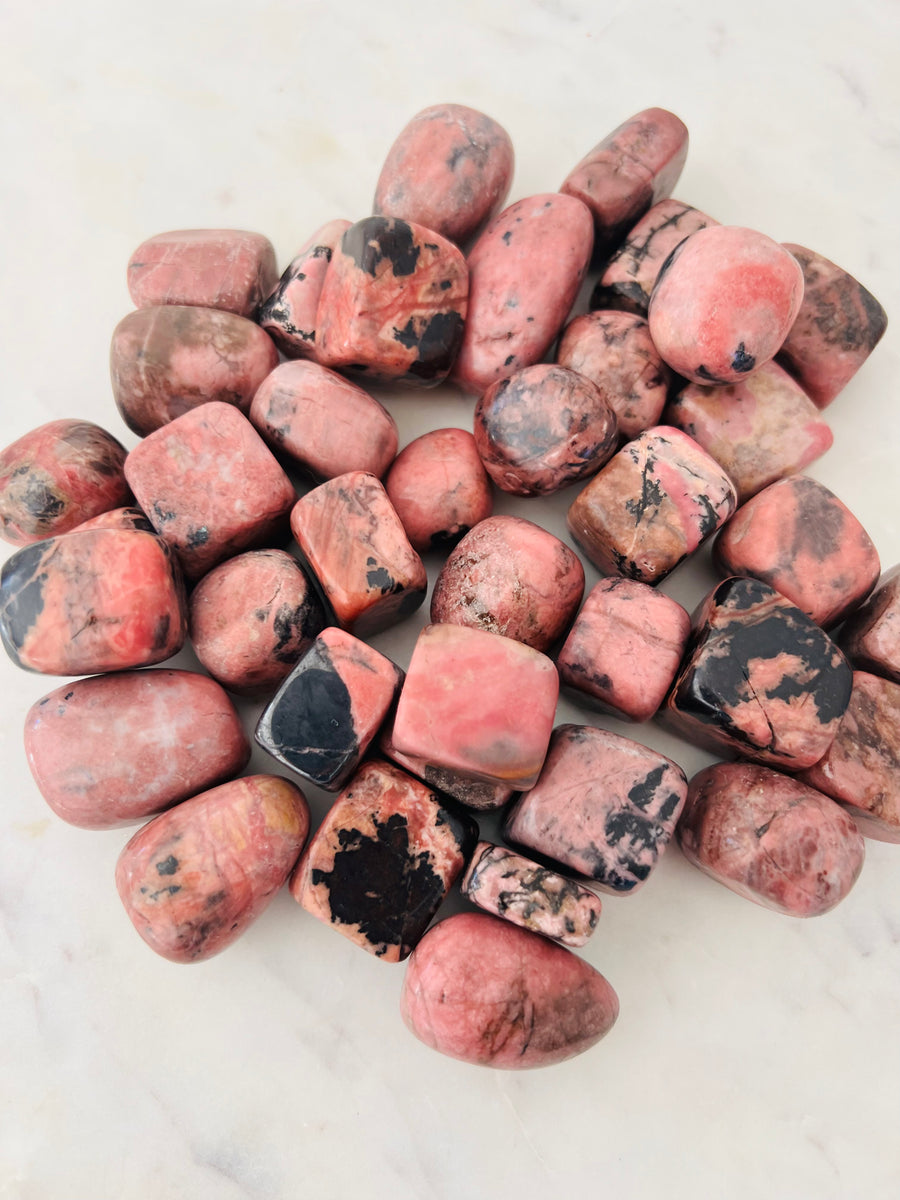Tumbled Rhodonite