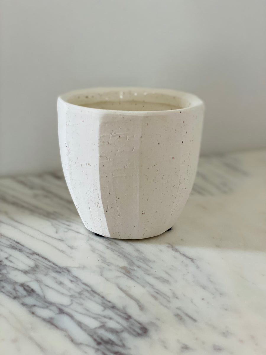 Geometric Stone Pot - 4