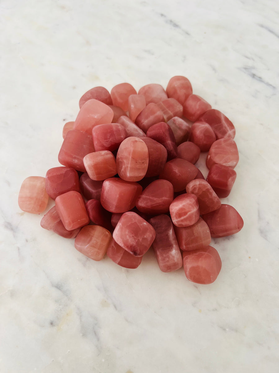 Tumbled Rose Calcite