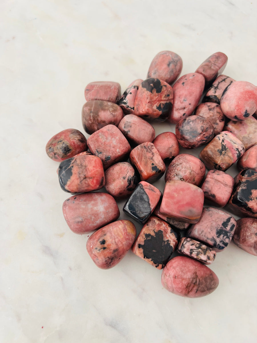 Tumbled Rhodonite