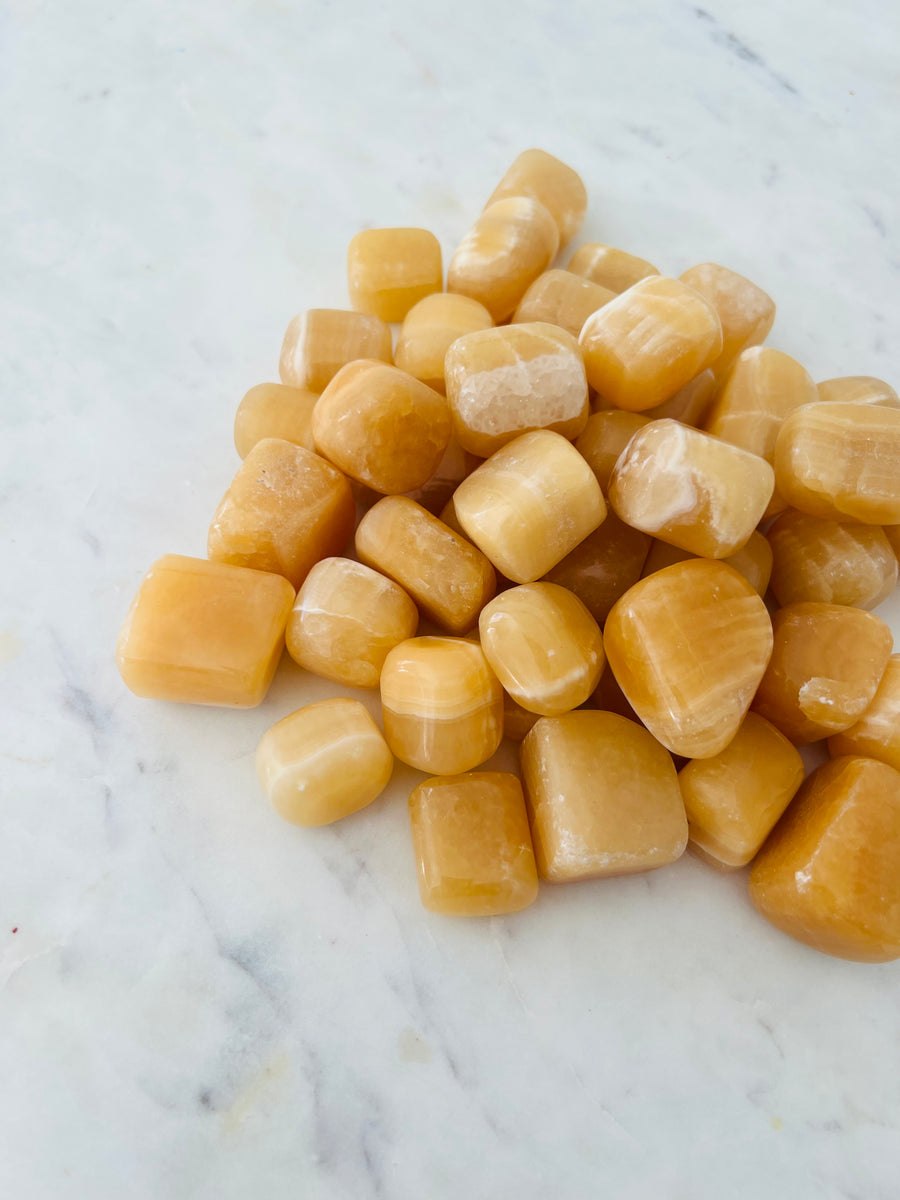 Tumbled Orange Calcite