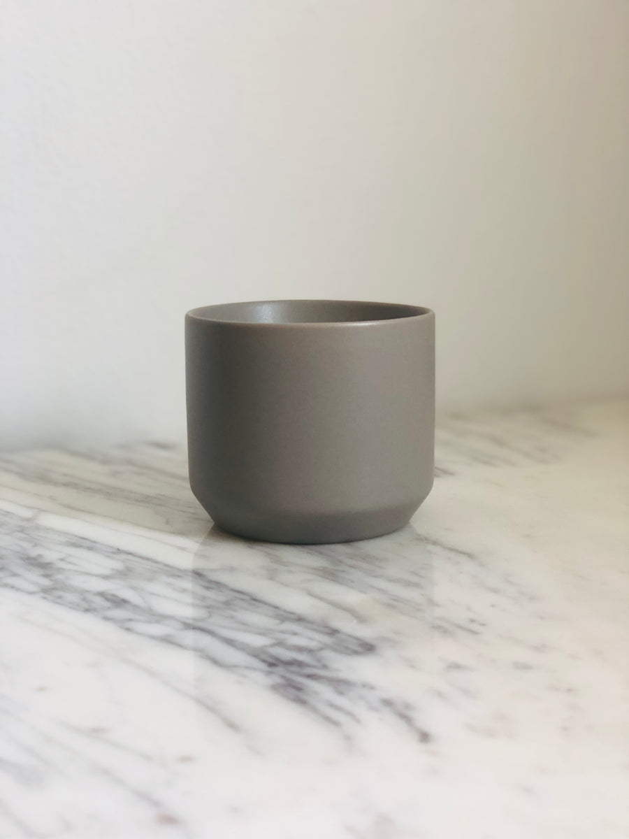 Modern Matte Pot in Grey - 3